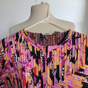 Laura Ashley Women's Floral Fantasy Garden Jacket Coat (Size: Large)